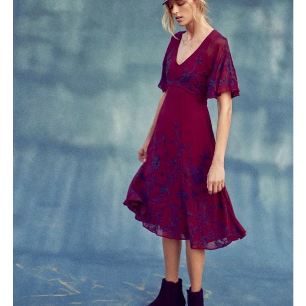 Anthropologie wine dress by Maeve